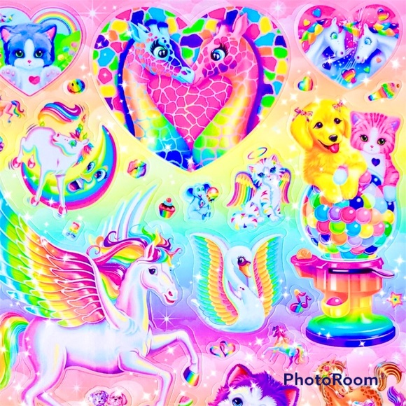 🦄 LISA FRANK SUPER COLORING & STICKER BOOK 🦄 - Picture 2 of 7